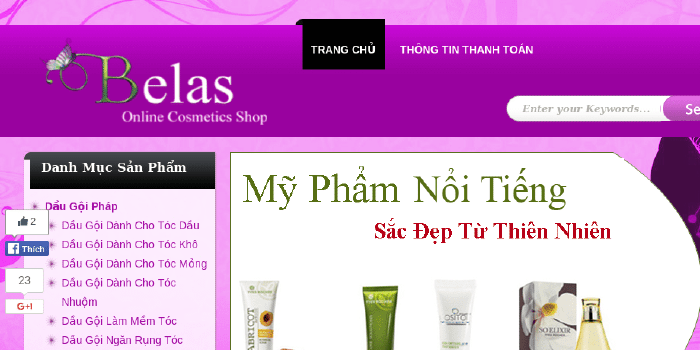 Mỹ phẩm nổi tiếng