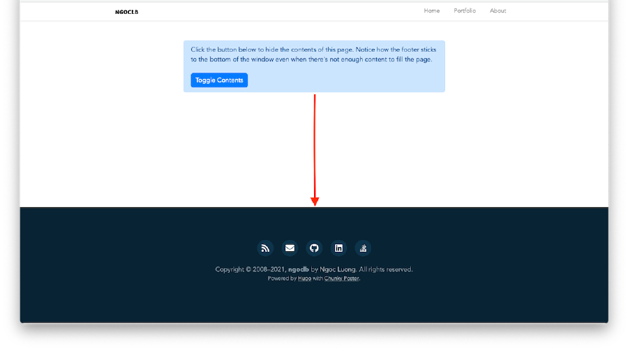 Sticky Footer solved by Flexbox