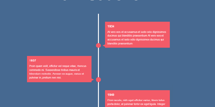 CSS Timeline Examples From CodePen