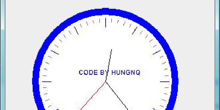 Hướng dẫn viết chương trình vẽ đồng hồ kim 2D bằng Java