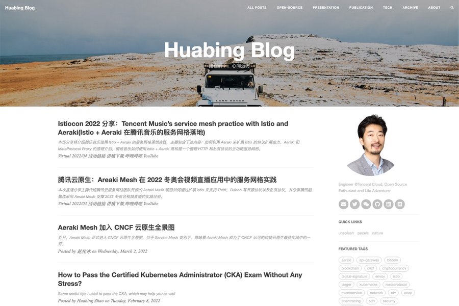 clean white hugo blog theme